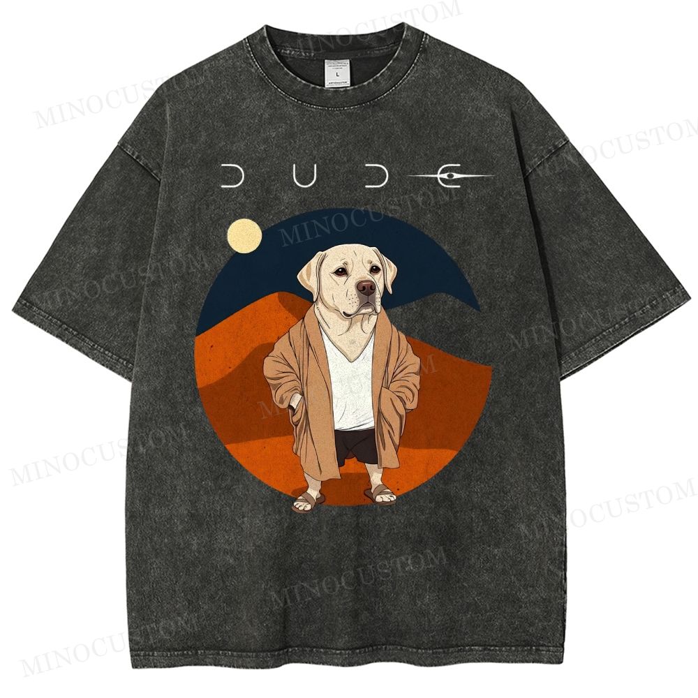 Dude Labrador Washed T-Shirt 