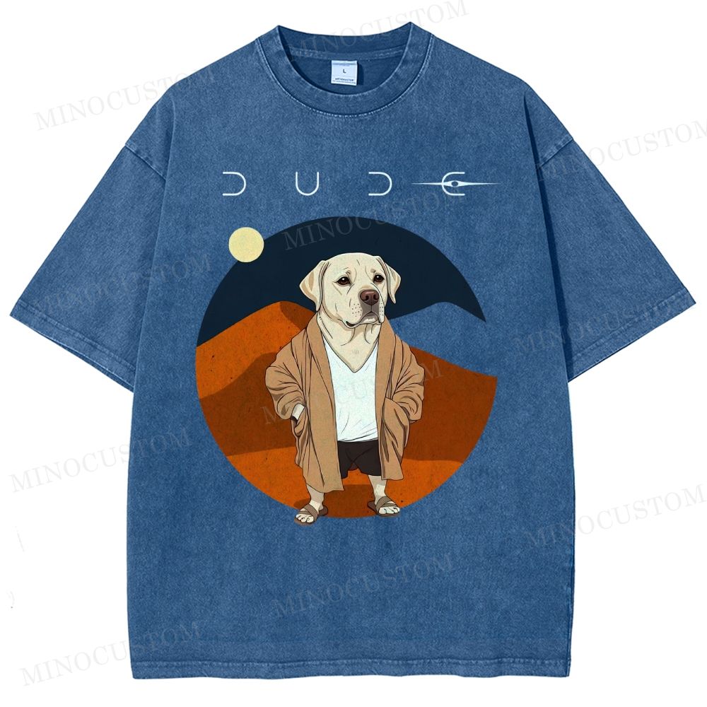 Dude Labrador Washed T-Shirt 