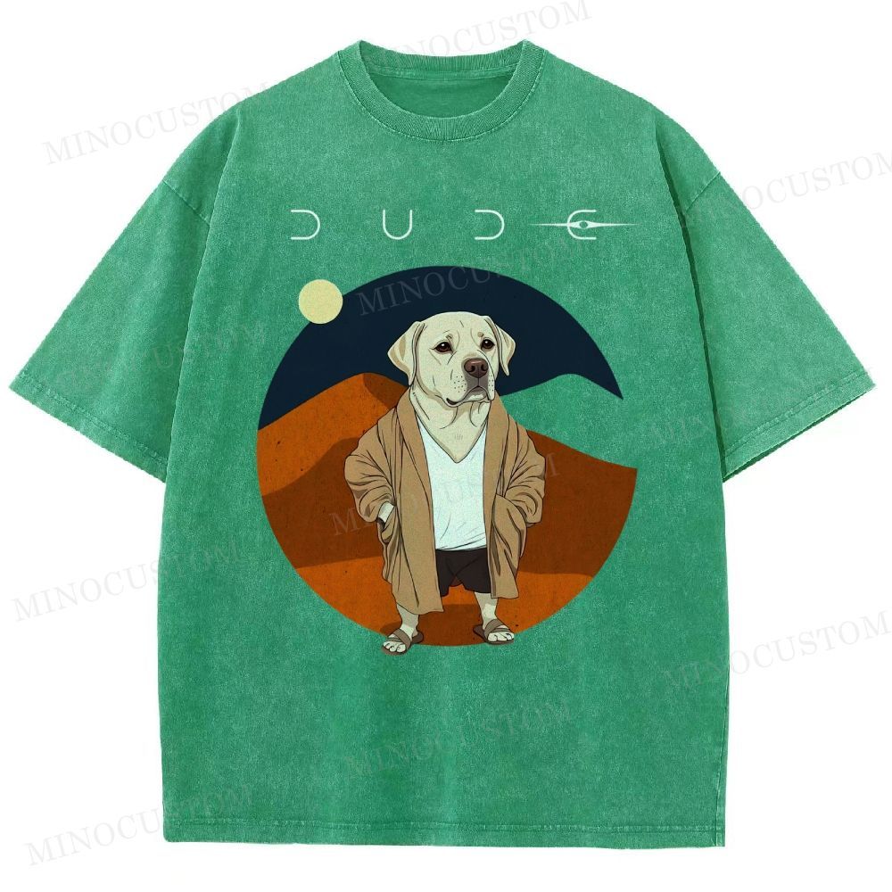 Dude Labrador Washed T-Shirt 
