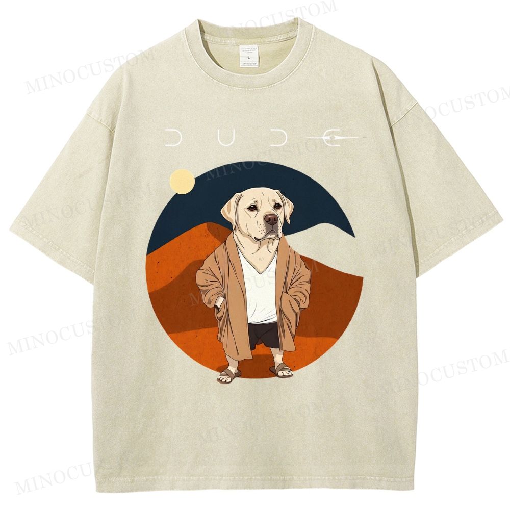 Dude Labrador Washed T-Shirt 