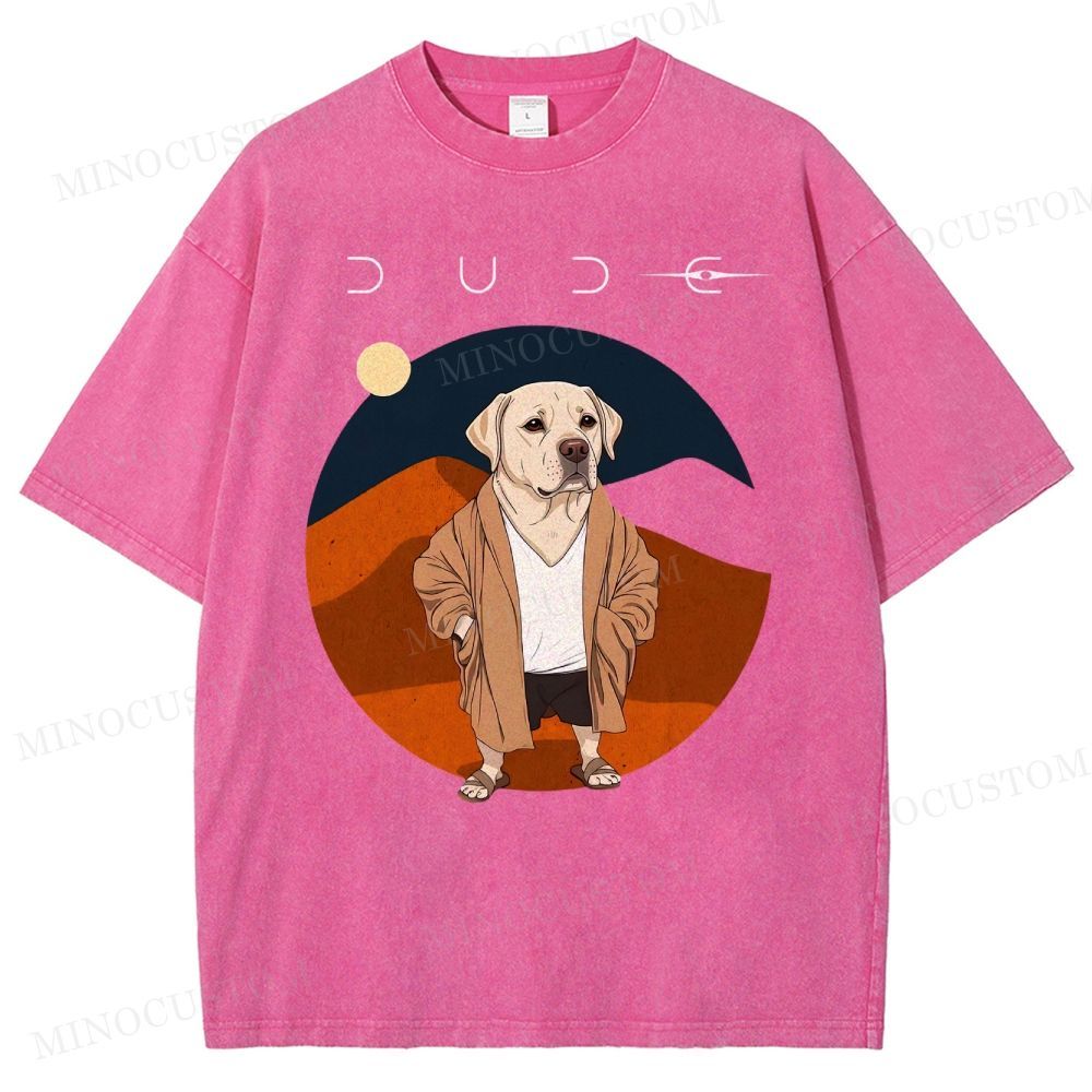 Dude Labrador Washed T-Shirt 