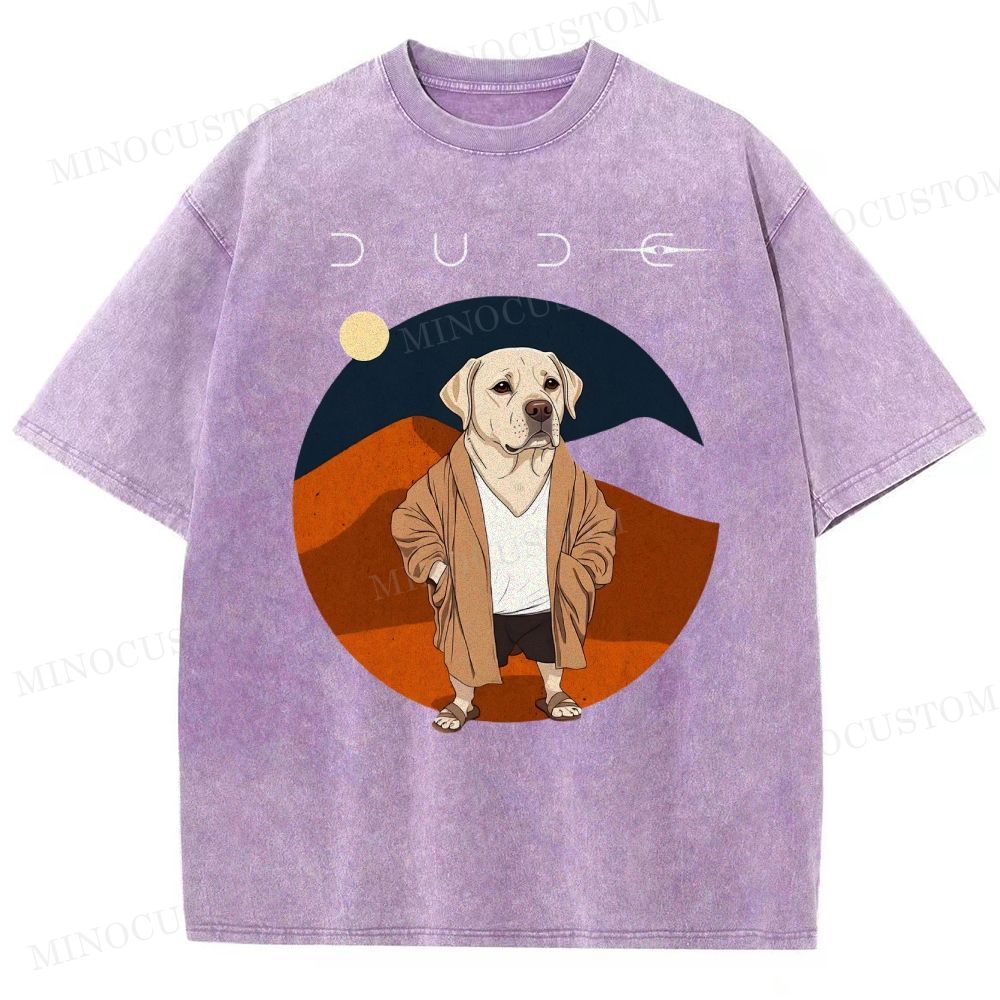 Dude Labrador Washed T-Shirt