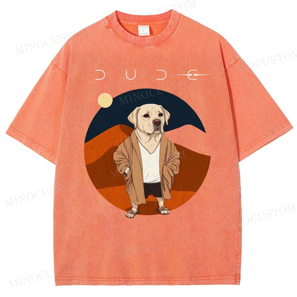 Dude Labrador Washed T-Shirt 