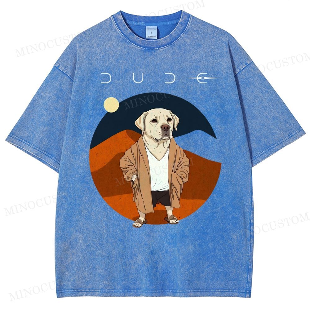 Dude Labrador Washed T-Shirt 