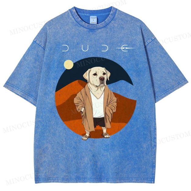 Dude Labrador Washed T-Shirt 