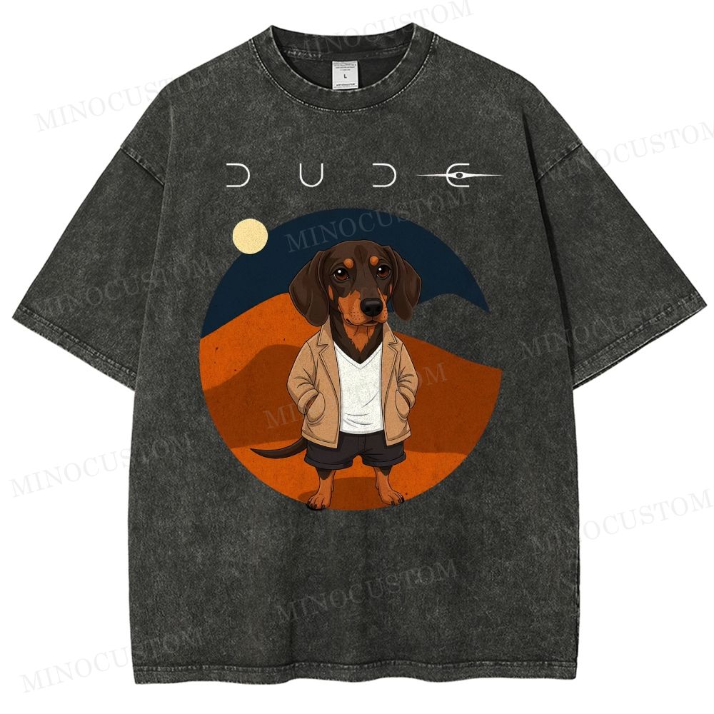 Dude Labrador Washed T-Shirt 