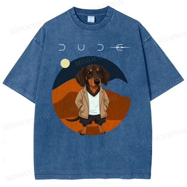 Dude Labrador Washed T-Shirt 