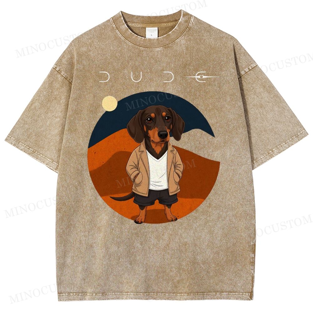 Dude Labrador Washed T-Shirt 