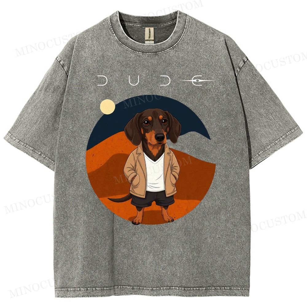 Dude Labrador Washed T-Shirt 
