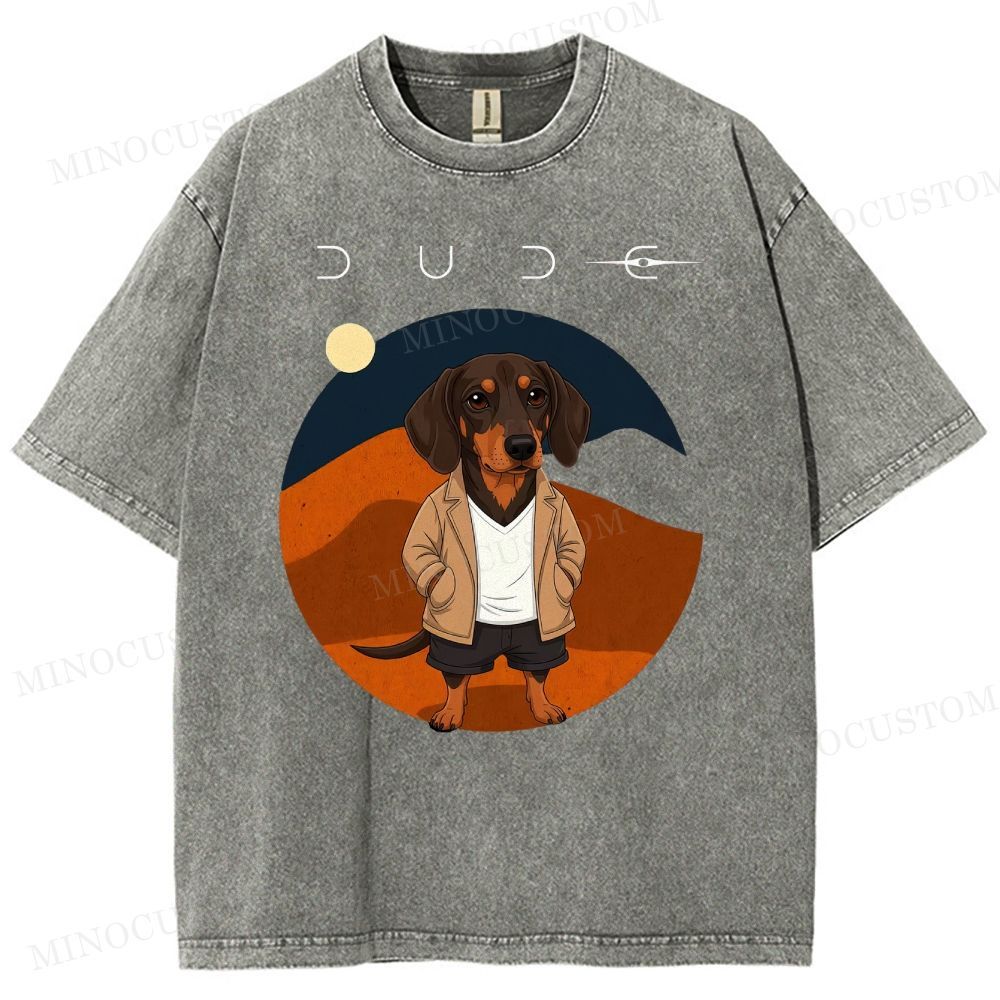 Dude Labrador Washed T-Shirt 