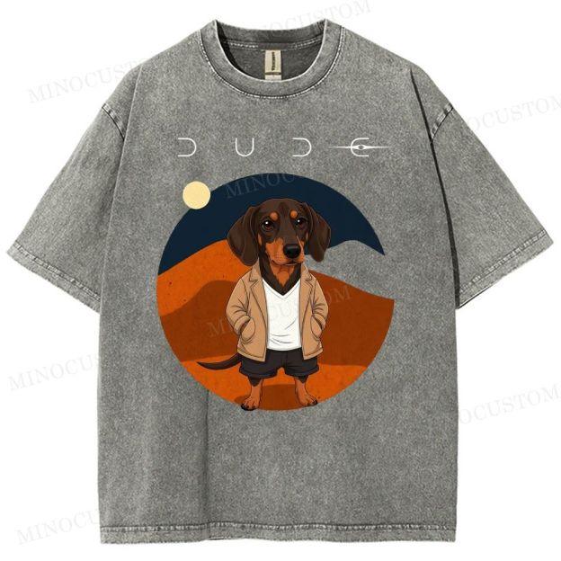 Dude Labrador Washed T-Shirt 