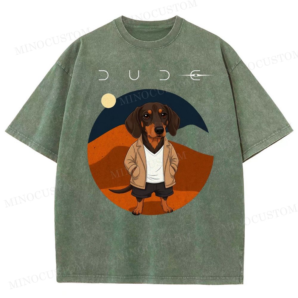 Dude Labrador Washed T-Shirt 