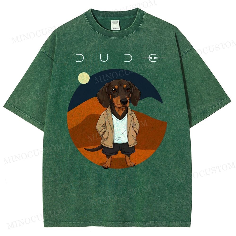 Dude Labrador Washed T-Shirt 