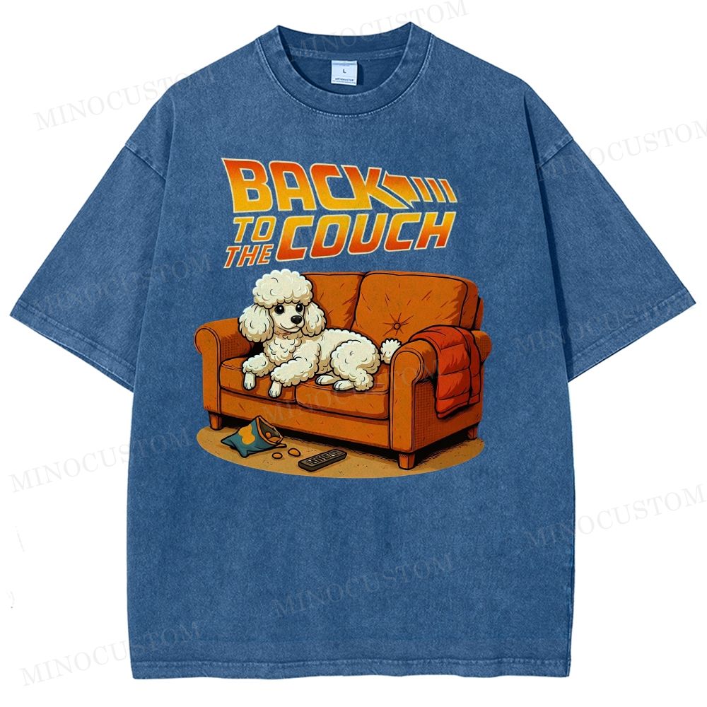  PoodleBack To The Couch Washed T-Shirt 