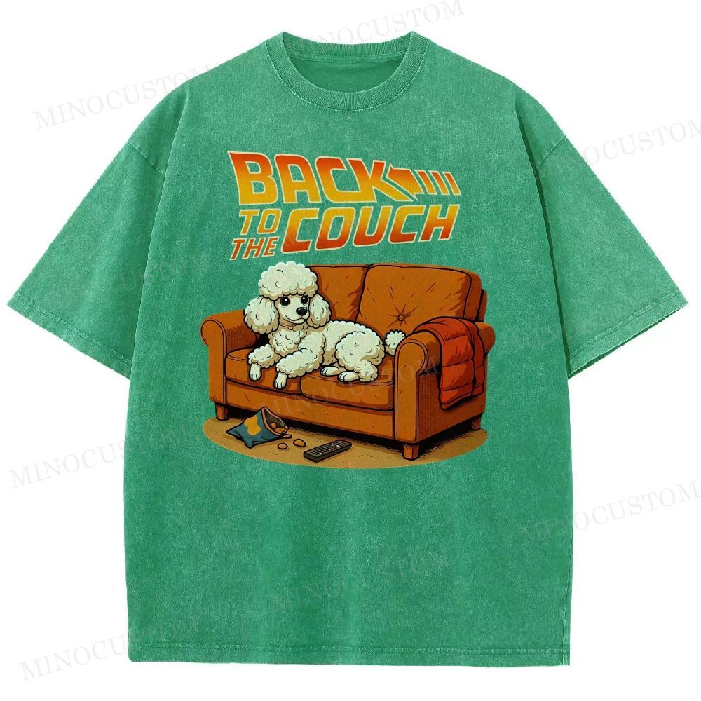  PoodleBack To The Couch Washed T-Shirt 