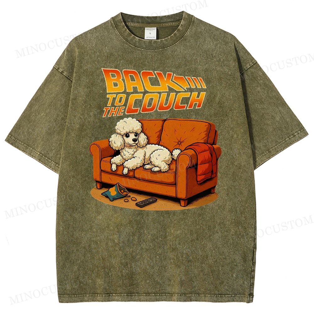 PoodleBack To The Couch Washed T-Shirt 