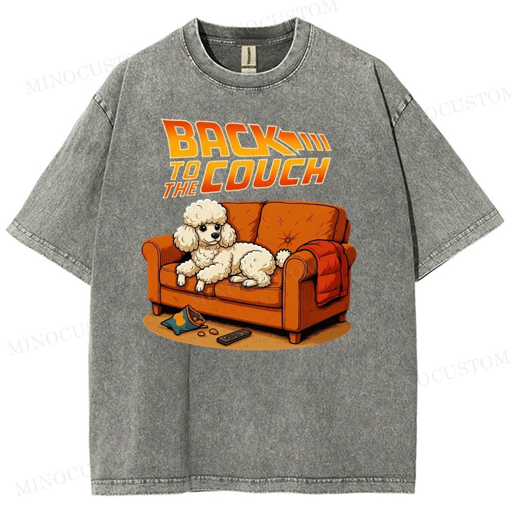  PoodleBack To The Couch Washed T-Shirt 