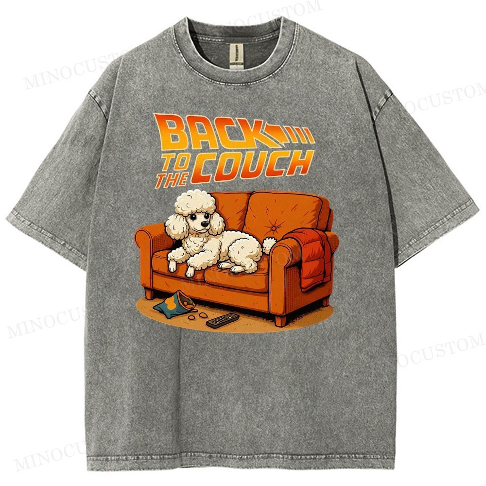  PoodleBack To The Couch Washed T-Shirt 