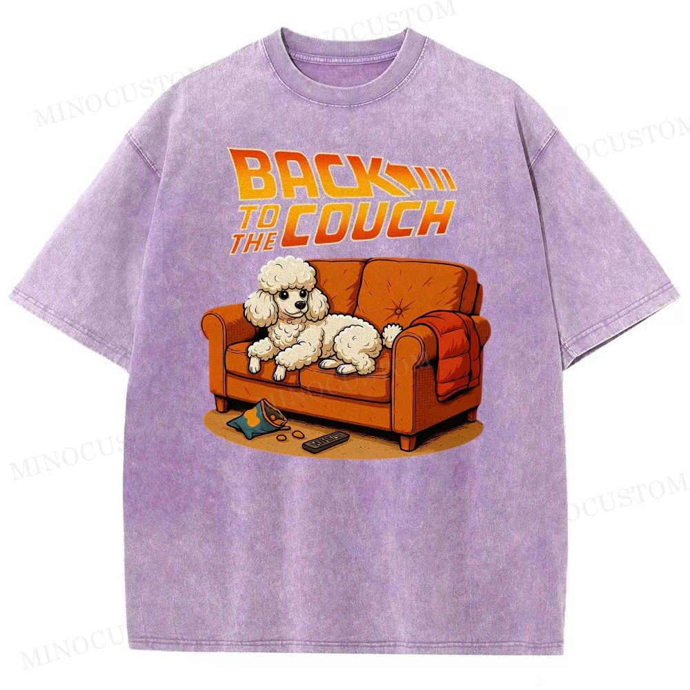  PoodleBack To The Couch Washed T-Shirt 