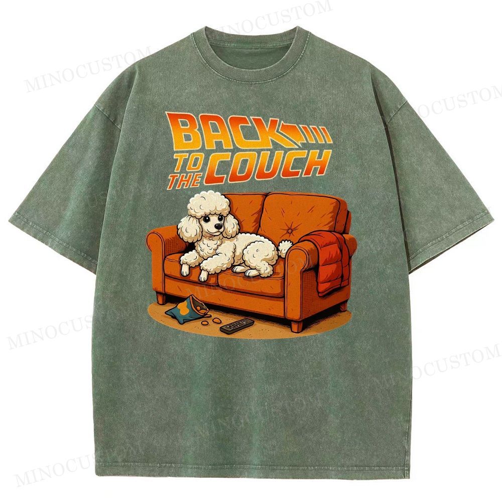  PoodleBack To The Couch Washed T-Shirt 