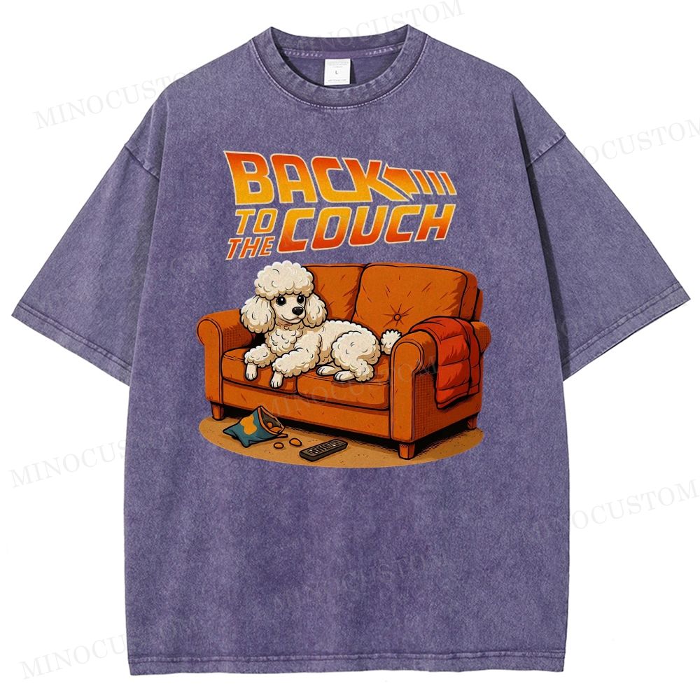  PoodleBack To The Couch Washed T-Shirt 