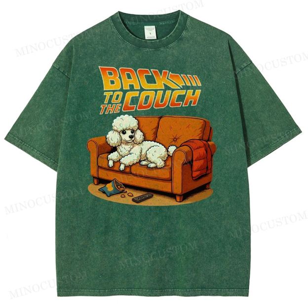  PoodleBack To The Couch Washed T-Shirt 