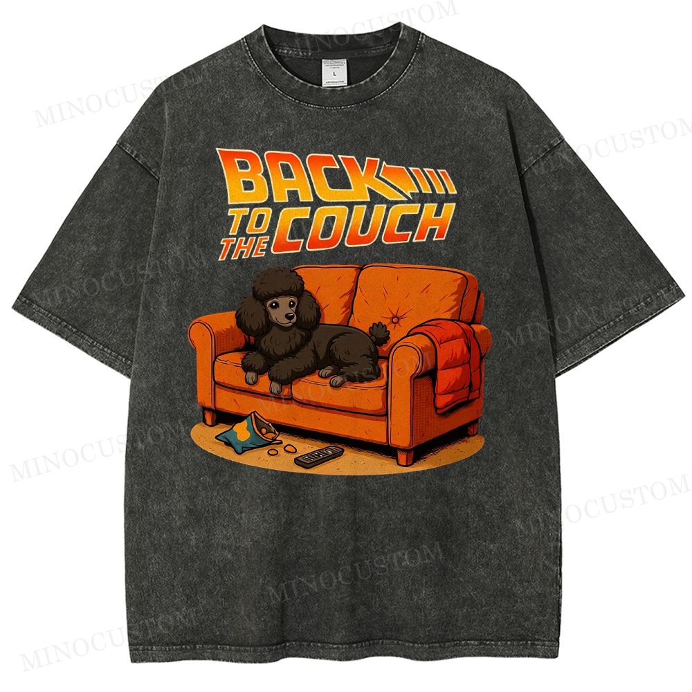  PoodleBack To The Couch Washed T-Shirt 