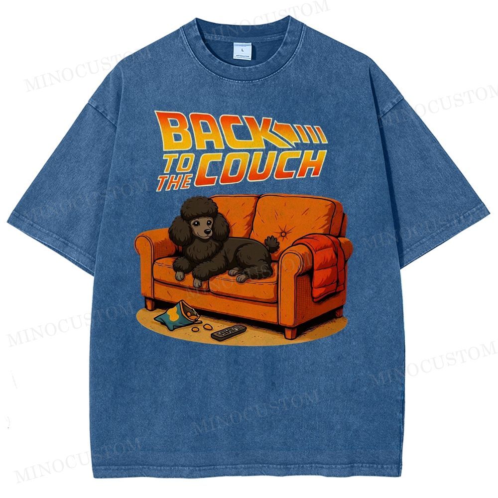  PoodleBack To The Couch Washed T-Shirt 