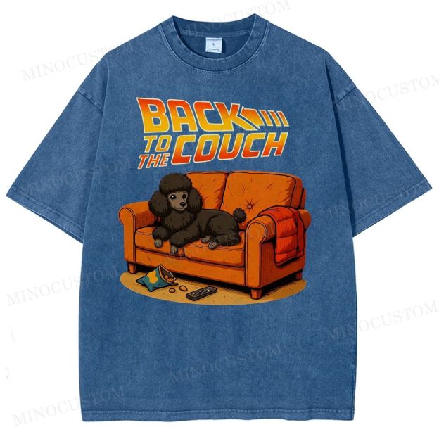  PoodleBack To The Couch Washed T-Shirt 