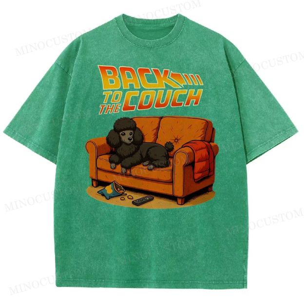  PoodleBack To The Couch Washed T-Shirt 