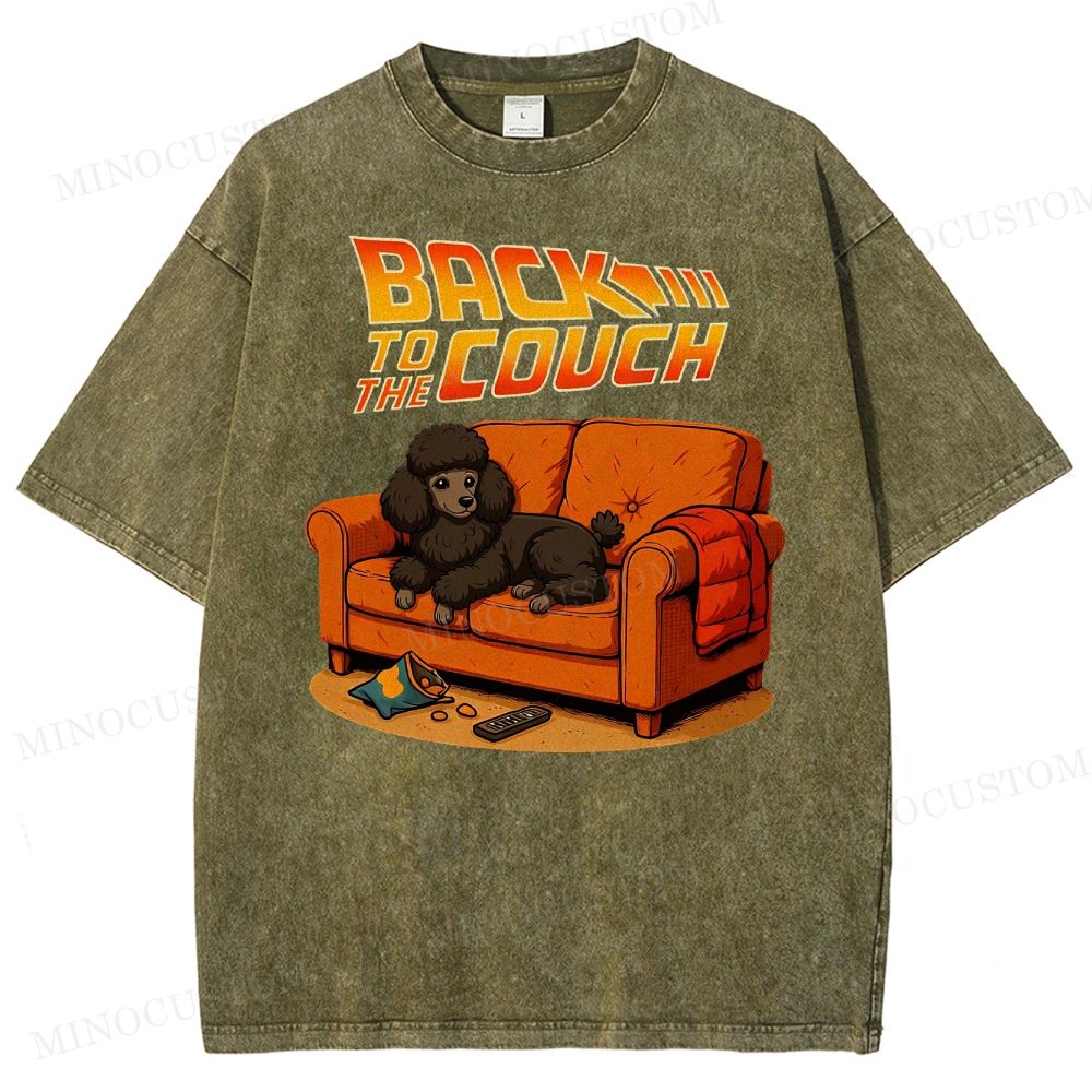  PoodleBack To The Couch Washed T-Shirt 
