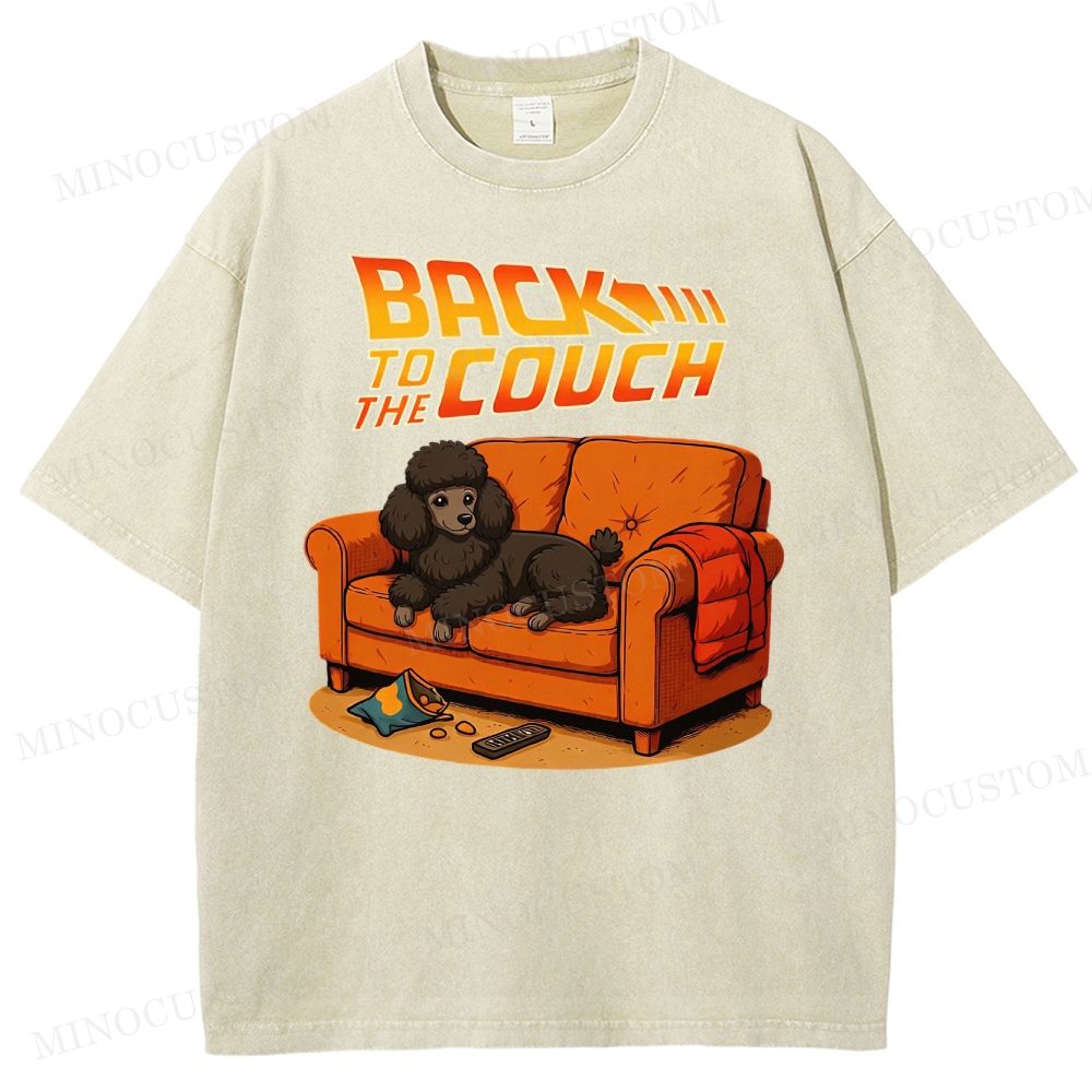  PoodleBack To The Couch Washed T-Shirt 
