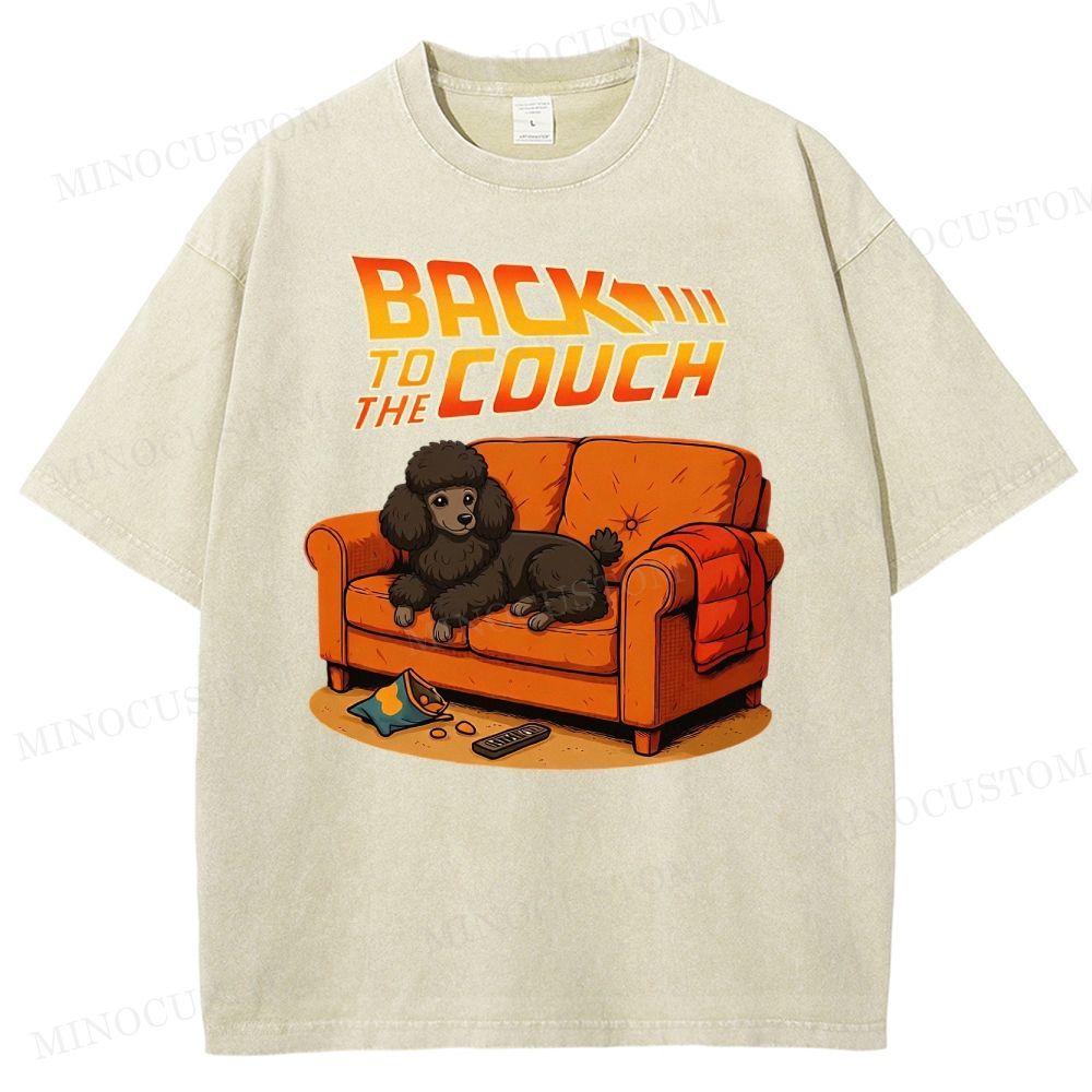  PoodleBack To The Couch Washed T-Shirt 