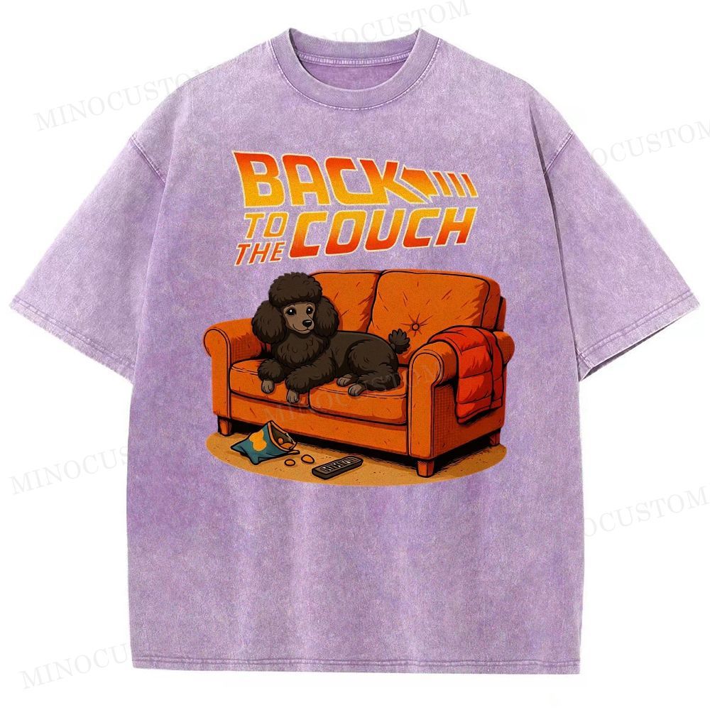  PoodleBack To The Couch Washed T-Shirt 