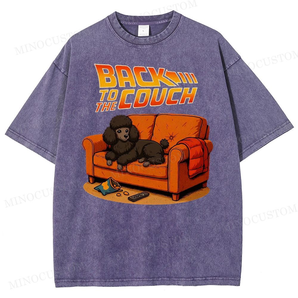  PoodleBack To The Couch Washed T-Shirt 