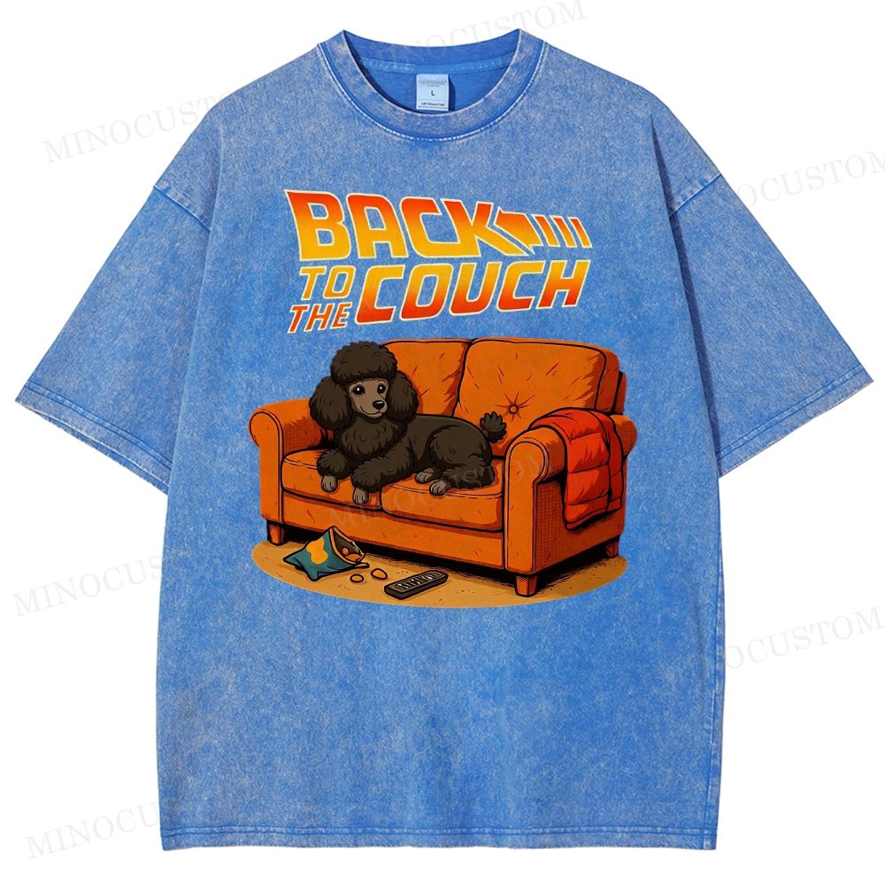  PoodleBack To The Couch Washed T-Shirt 
