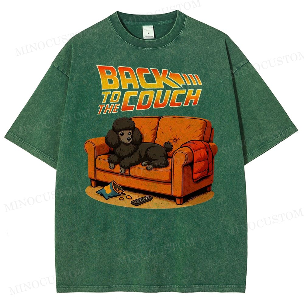  PoodleBack To The Couch Washed T-Shirt 
