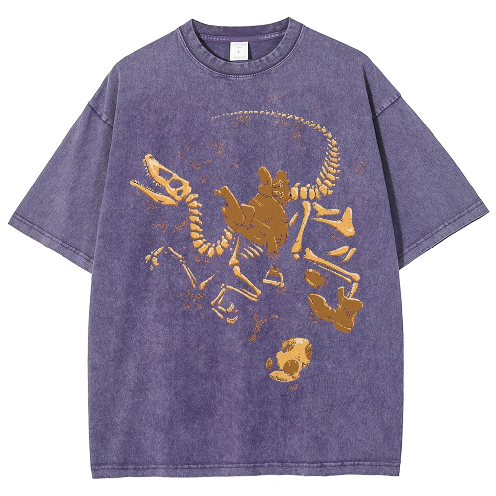 Plumber Palaeontology Washed T-Shirt 