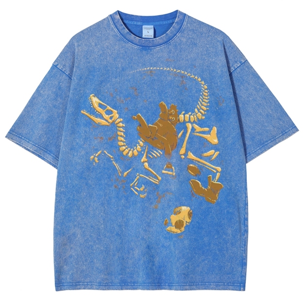 Plumber Palaeontology Washed T-Shirt 