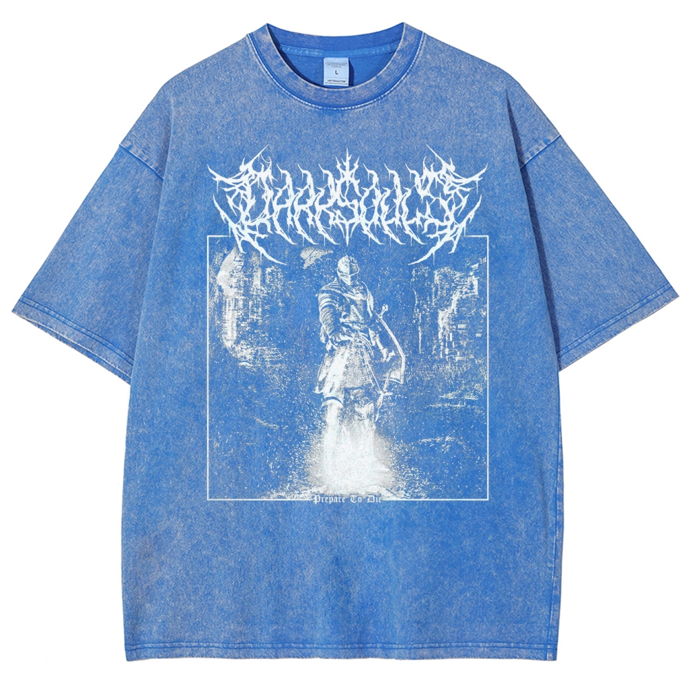 Gothic Fantasy Warrior Washed T-Shirt 