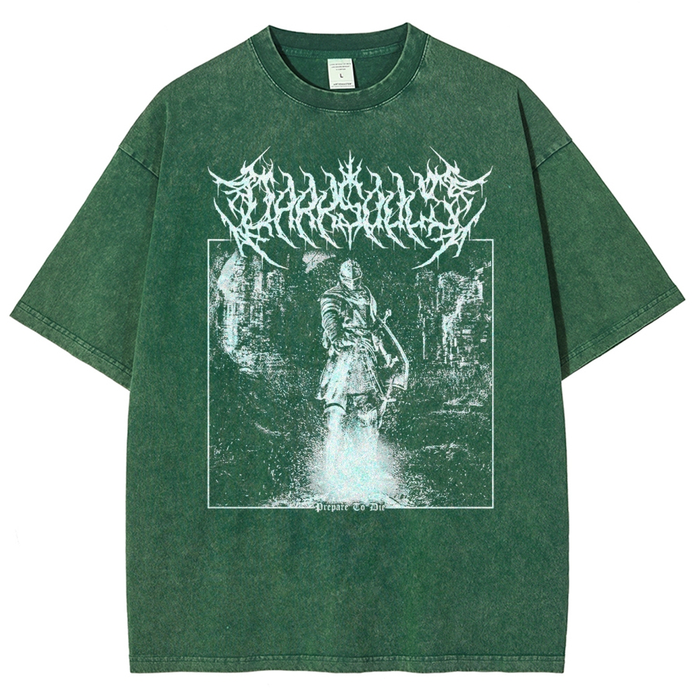 Gothic Fantasy Warrior Washed T-Shirt 