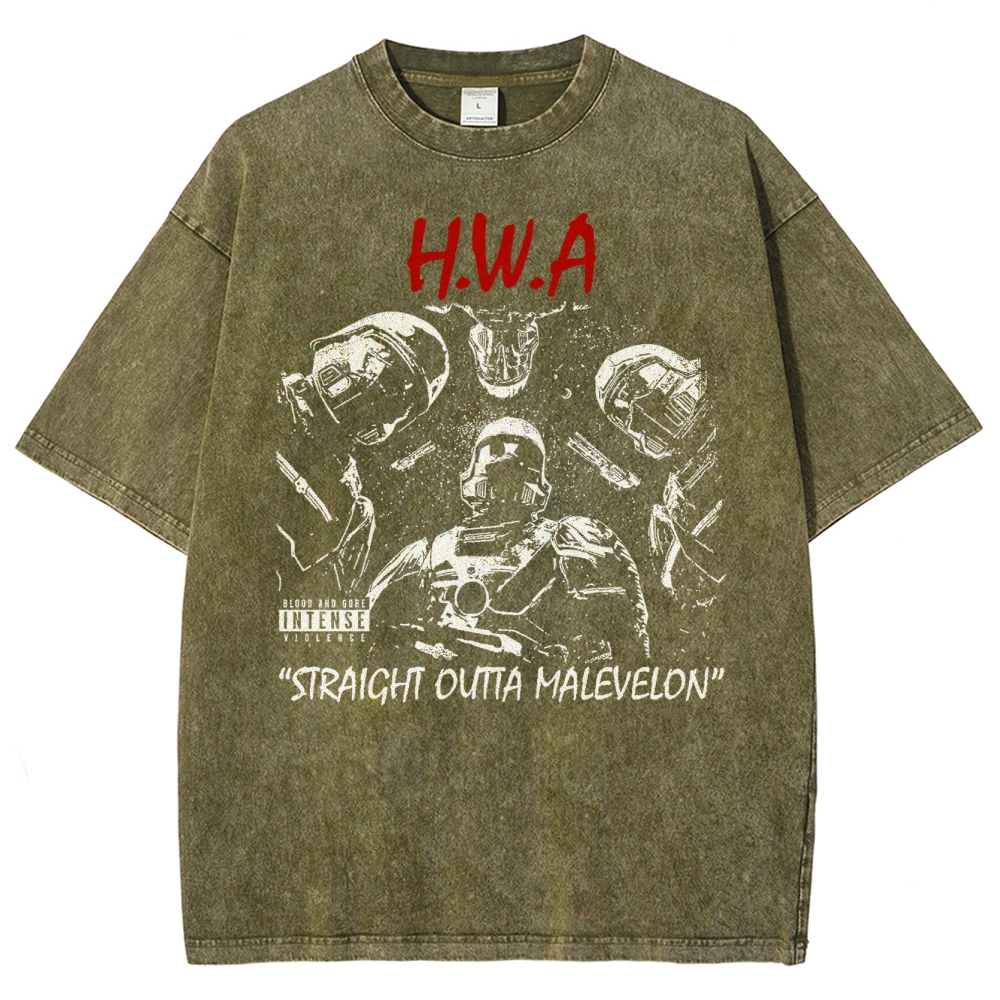 Retro Tactical Space Soldier Washed T-Shirt