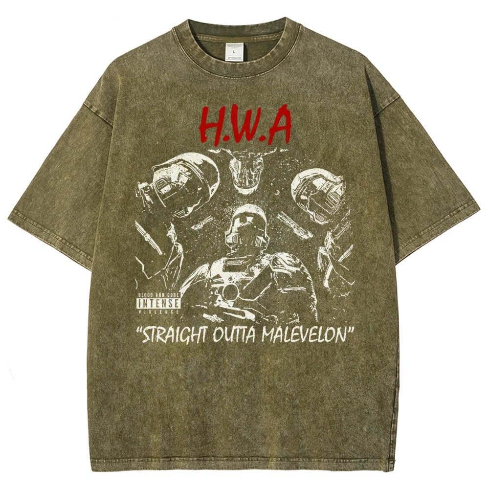 Retro Tactical Space Soldier Washed T-Shirt