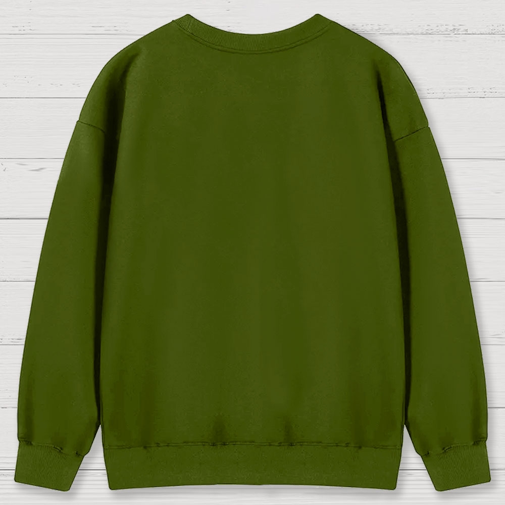 Retro "Stranger Christmas" Festive Creature Ugly Sweater-Style Graphic Cotton Sweatshirts