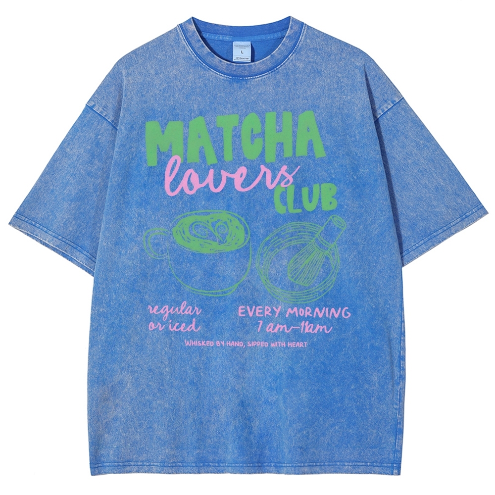 Matcha Lovers Club Washed T-Shirt 