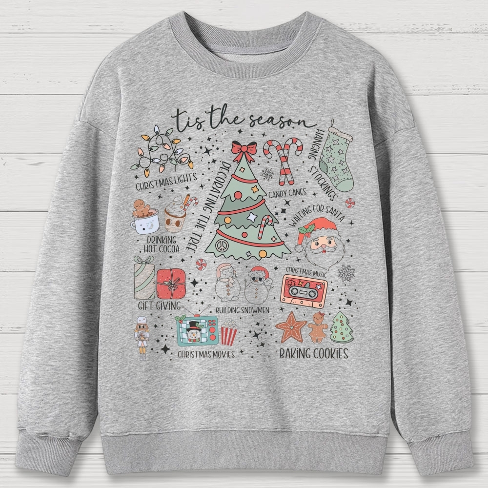 Christmas Tis the Season Cotton Sweatshirts