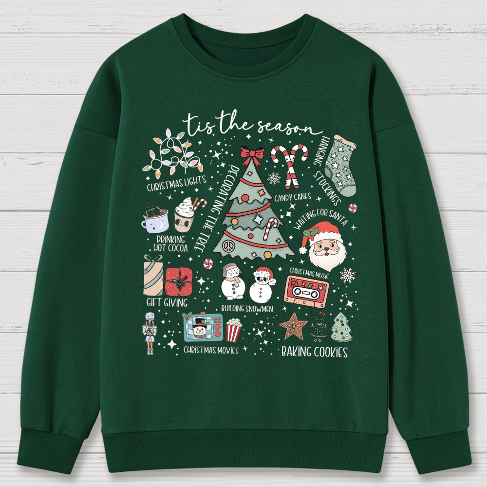 Christmas Tis the Season Cotton Sweatshirts