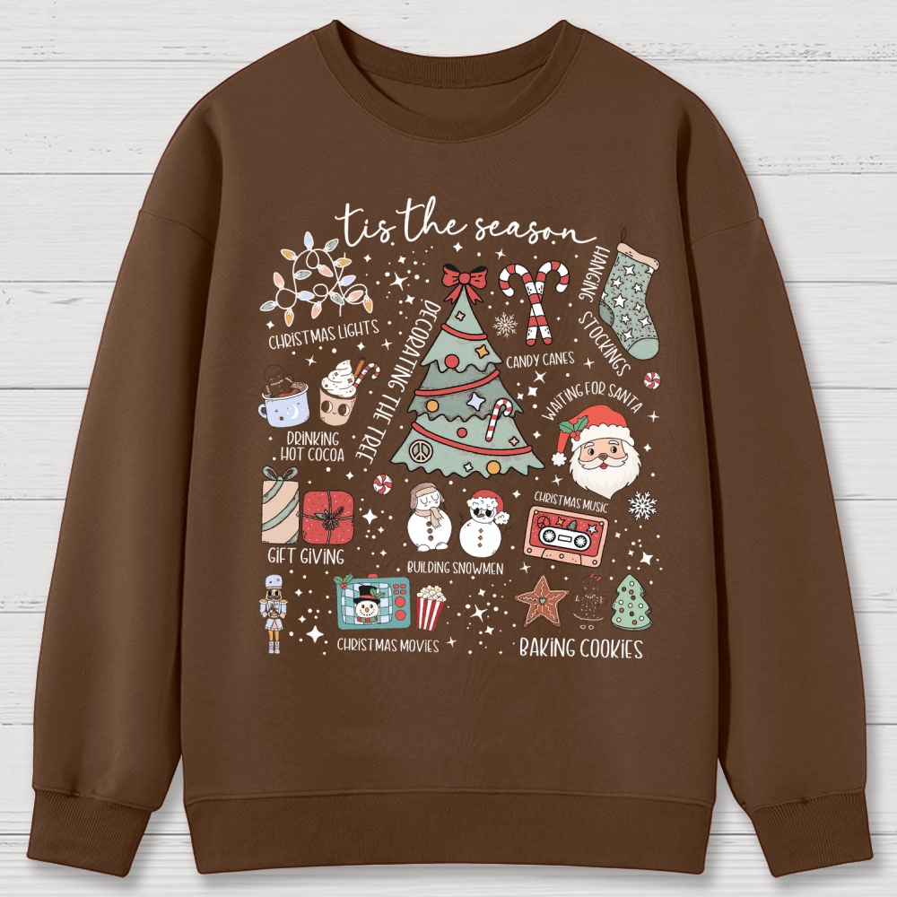 Christmas Tis the Season Cotton Sweatshirts