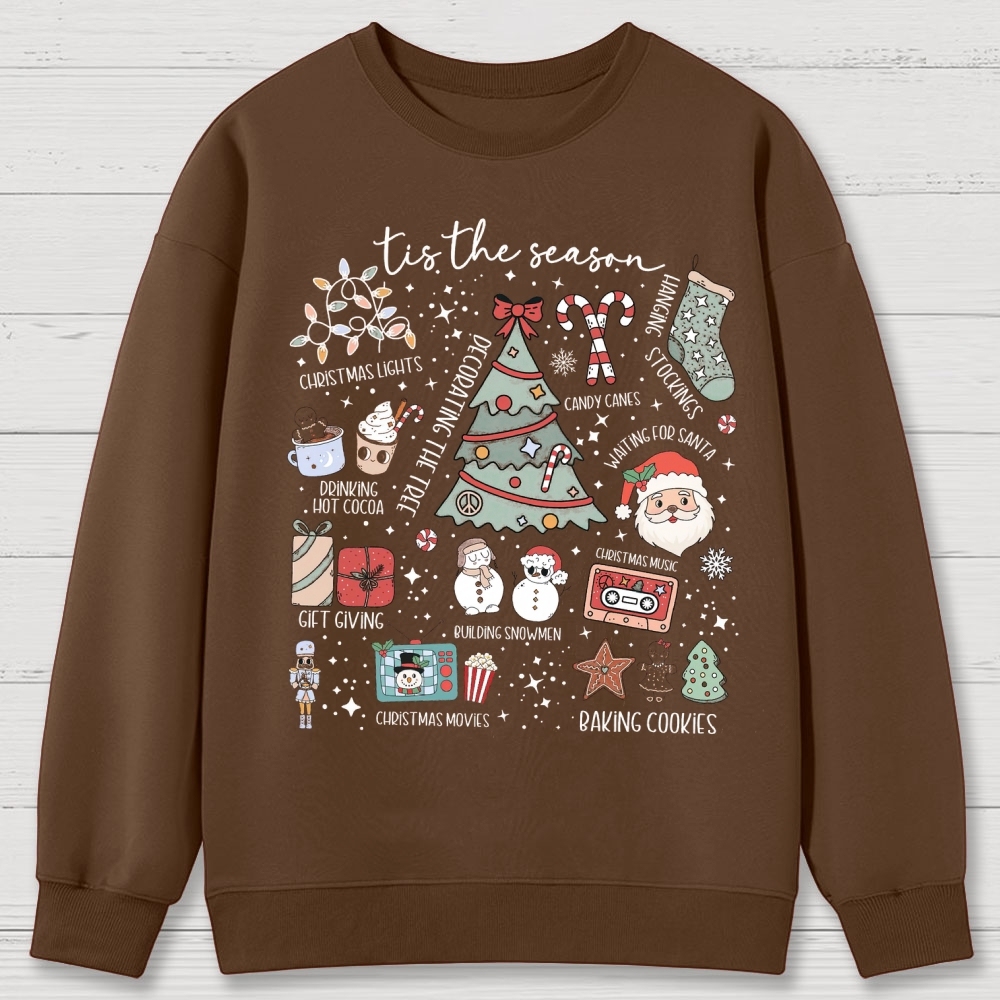Christmas Tis the Season Cotton Sweatshirts