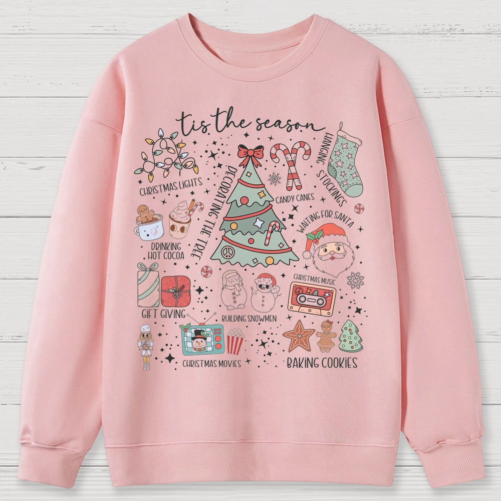 Christmas Tis the Season Cotton Sweatshirts